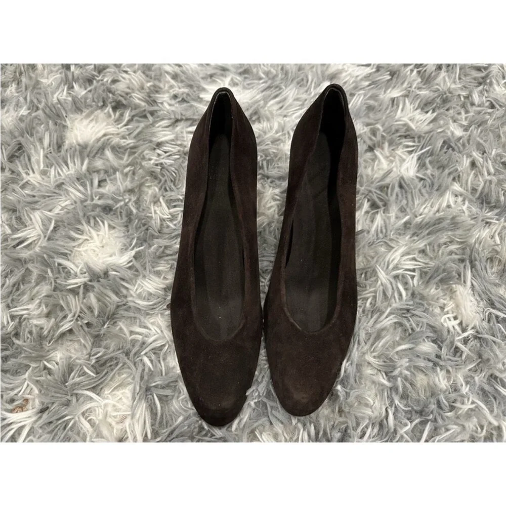 Stuart Weitzman Brown Suede Pumps Vintage VTG 6.5